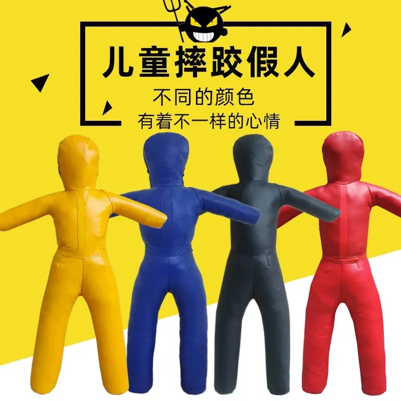 

Children's wrestling training dummy Brazilian jiu jitsu fighting dummy boxing solid humanoid sandbag fire training leather man