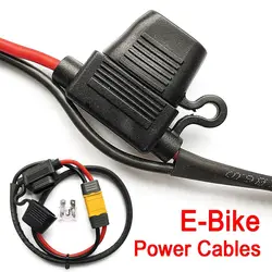 E-Bike Power Cables Lithium Battery Controller XT60 Female Male Plug 14AWG Fuse Wire High Temperature Resistance Accessoreis