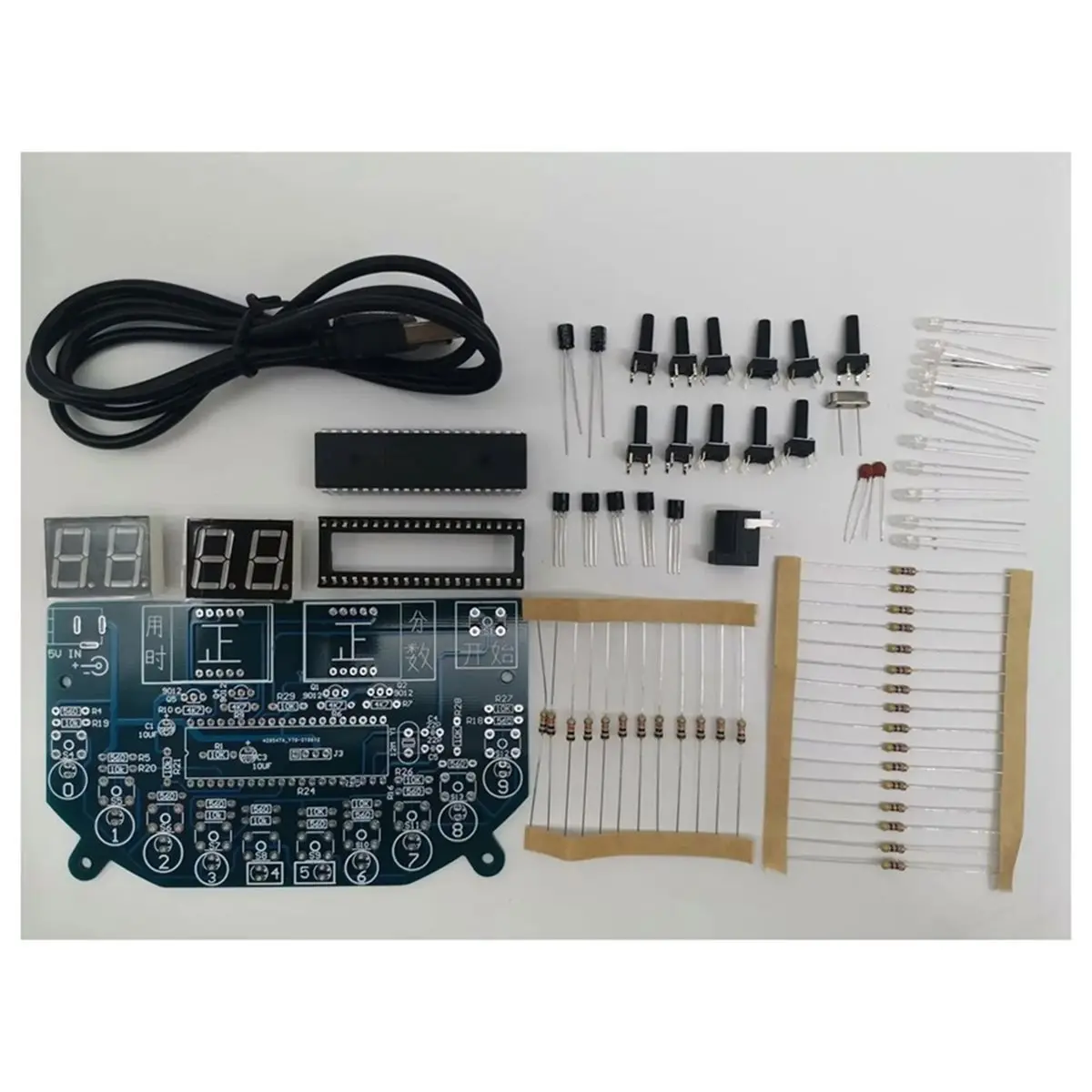 DIY Electronic Game Kits Whack-A-Mole Game Rapid Response Tester for Beginners and Hobbyists