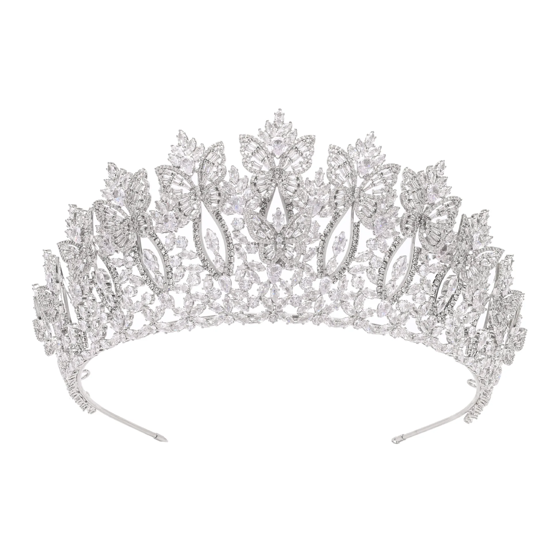 

European & Korean Style Bridal Zircon Tiaras, Princess Crowns, Wedding bridal Hair Accessorise HG9040