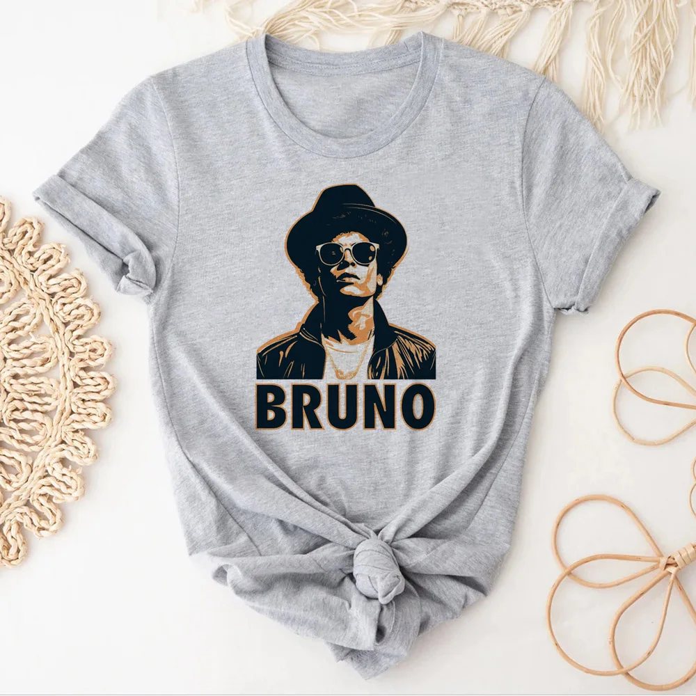 Bruno Mars t-shirty damskie streetwear komiks harajuku t shirt dziewczyna śmieszne ubrania anime