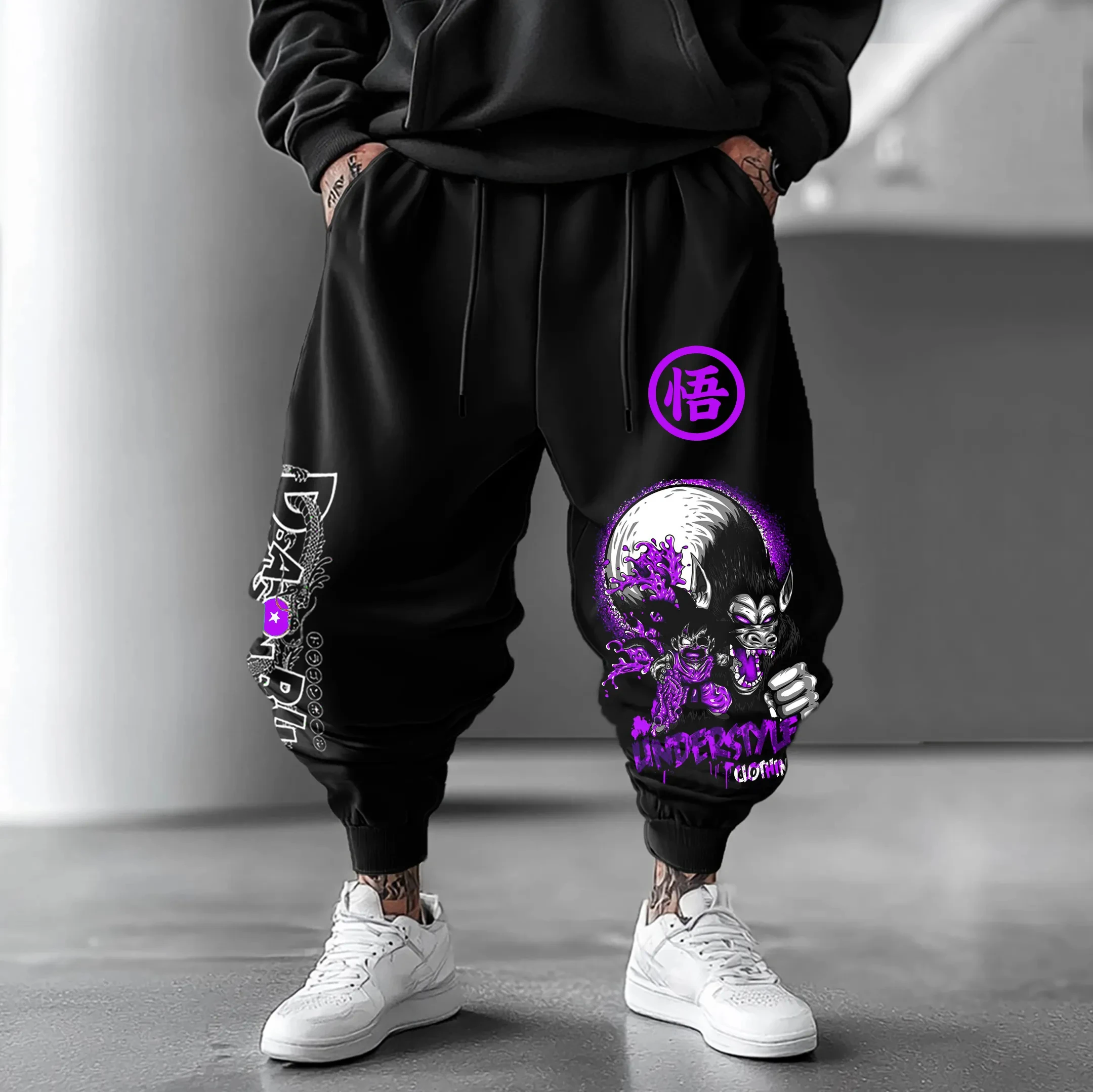 Dragon Ball GOKU Majin Buu Peripheral Sports Leggings Anime Autumn and Winter Men's and Women's Pure Cotton Leggings