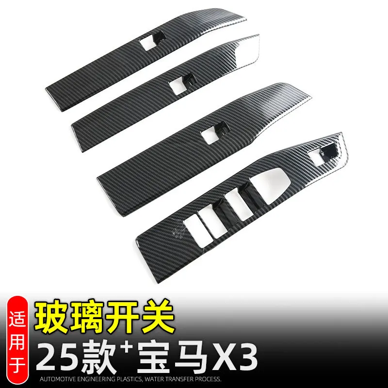 

for BMW X3 G45 2025 2026 ABS Window Lift Panel Window Glass Lifting Buttons Frame Car Accessories