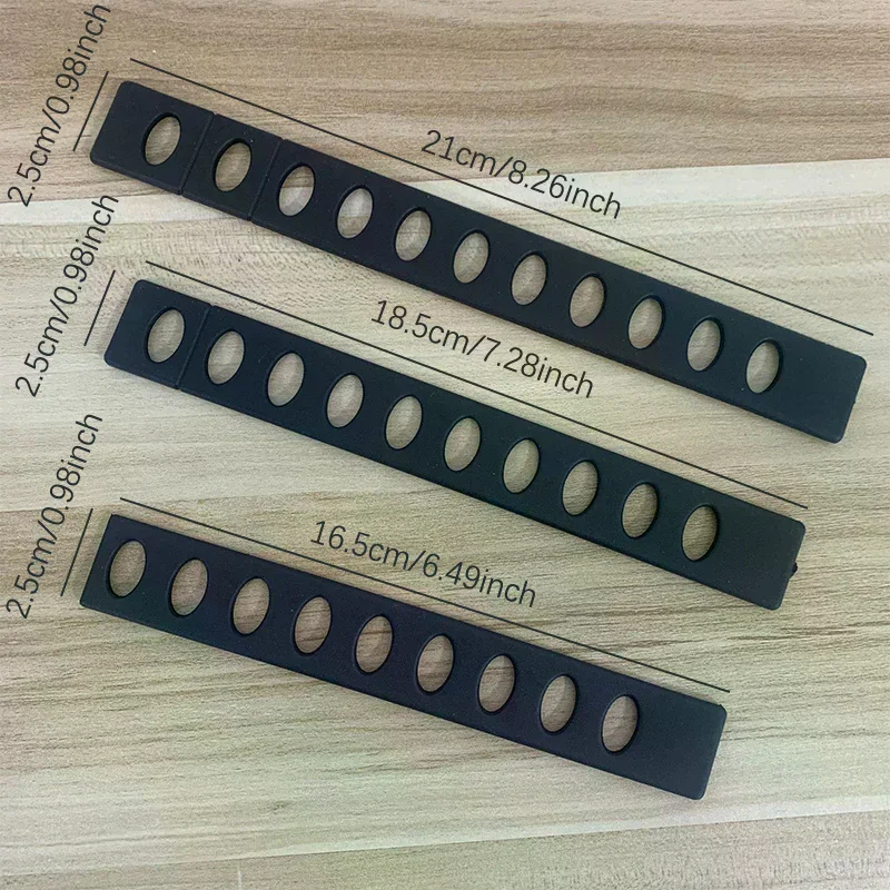 5PCS Chef Knife Edge Guards Plastic Black Knife Blade Protector Cover Kitchen Tools Scabbard Kitchen Accessories