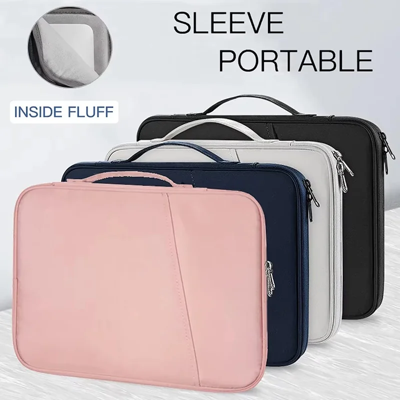 Waterproof Shockproof Handle Bag Laptop Sleeve Case 11 13 Inch Portable Notebook Pouch For iPad Macbook Lenovo Dell Accessories