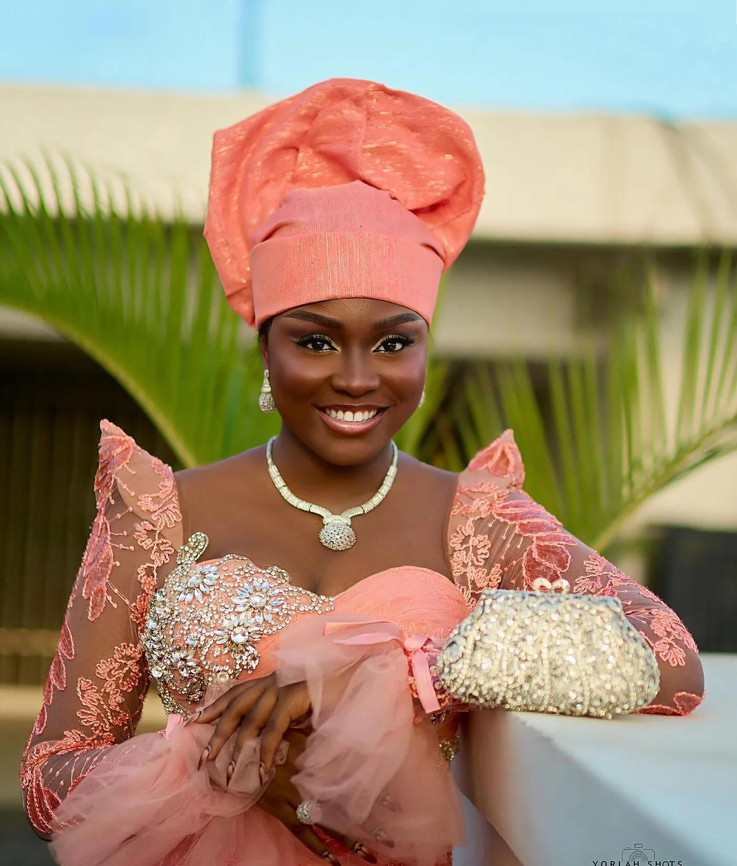 Nigerian Pretty Lace Birthday Dress Luxury Beaded Crystals African Traditional Wedding Bride Dress Aso Ebi Prom Party Dresses image 5
