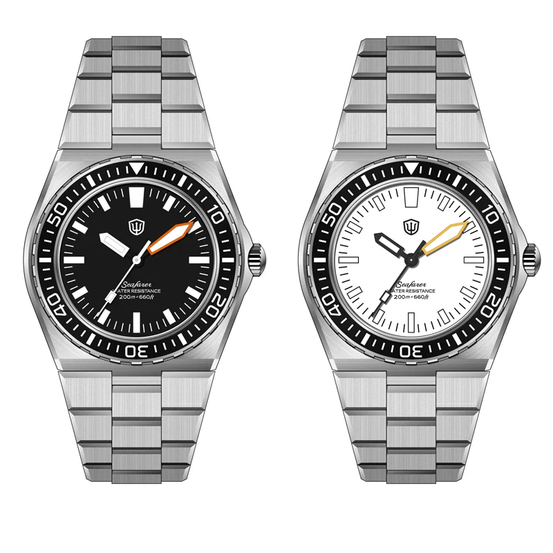 Watchdives WD0017 41 mm Quarzuhren für Herren, VH31 Sweep-Uhrwerk, AR-Saphir, leuchtend, 20 bar, wasserdicht, Edelstahl, Luxusuhr