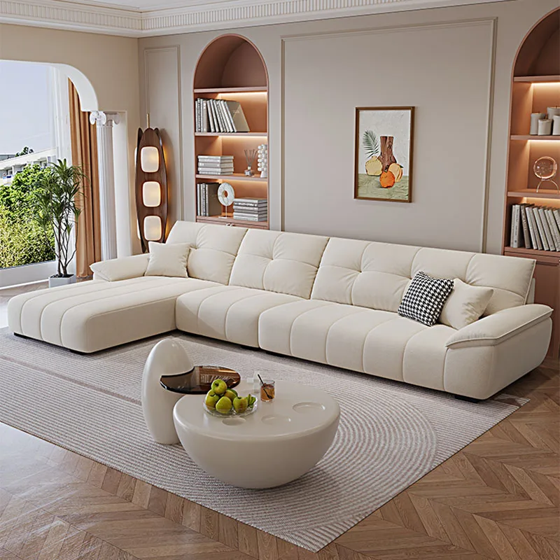 

Designer Elegant Sofa Chaise Longue Luxury Italian Floor Sofa Living Room Large Elegant Divani Da Soggiorno Postmodern Furniture