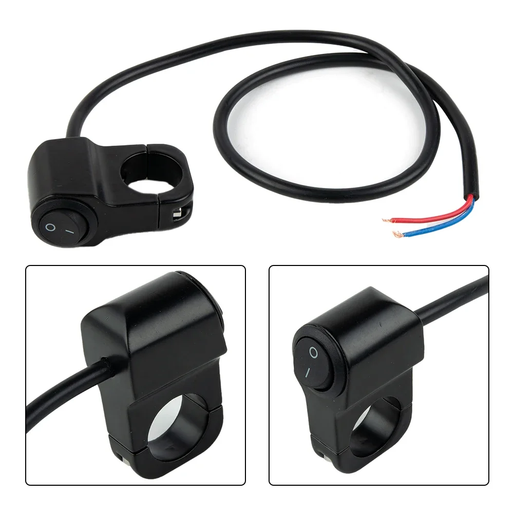 7/8in Motorcycle Handlebar Headlight ON/OFF Switch Light Button Aluminum Alloy Waterproof Fog Spotlight Switch For Scooter ATV N