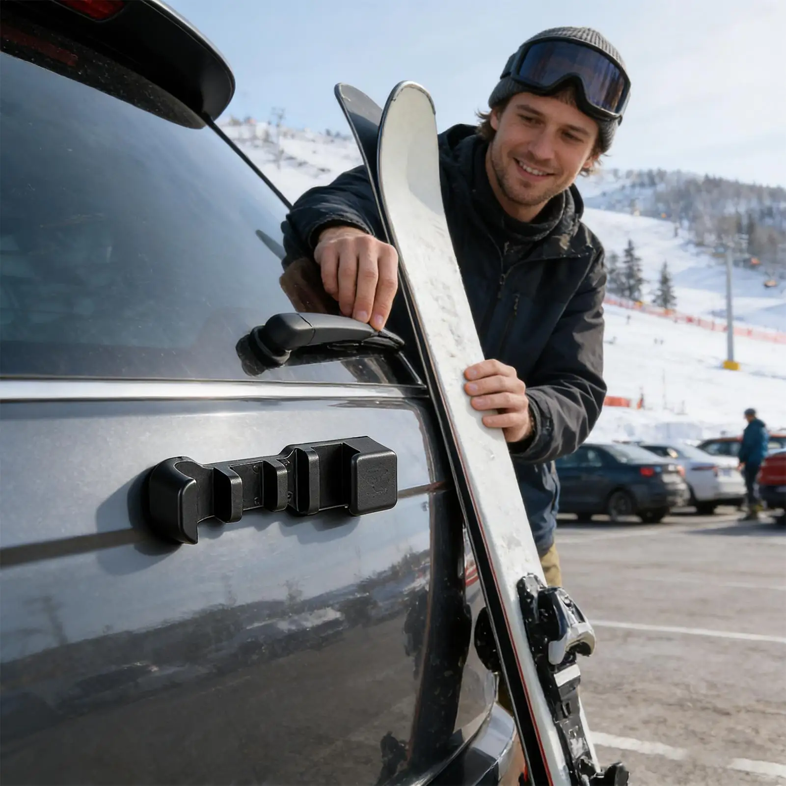 Magnetic Ski Holder Truck Snowboarding Mount Ski Magnet For Car For Vehicle Winter Sports Outdoor Travel Men Automotive Truck