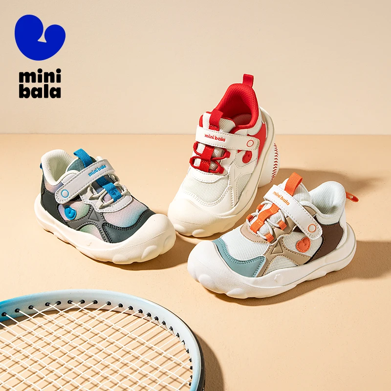 

Mini Bala Kids Casual Sneakers Wide Sole Lightweight Warm Walking Shoes for Toddlers