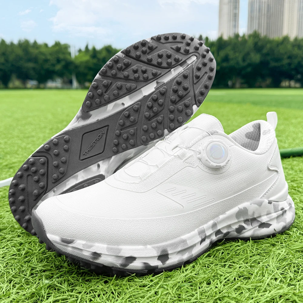 

Waterproof Golf Shoes Men Red Black Outdoor Light Weight Quality Golf Sneakers Men Comfortable Walking Gym Sneakers