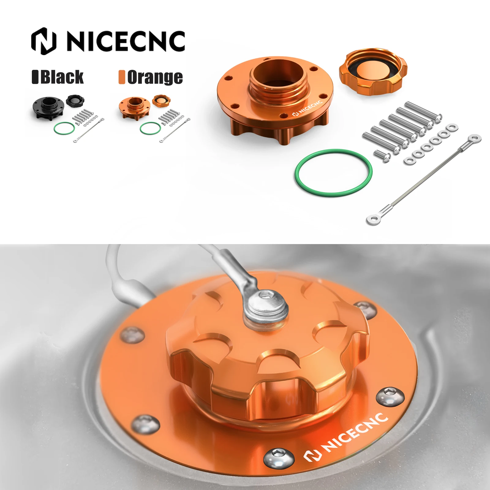 For KTM 790 890 Adventure R/Rally CNC Fuel Tank Cover Fuel Filler Cap Kit for KTM 890 790 Adventure R/S 2019 2020 2021 2022 2023