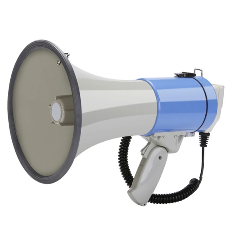 Outdoor Handheld Megaphone Speaker Booth 50W High Power Recordable Loudspeaker Tweeter