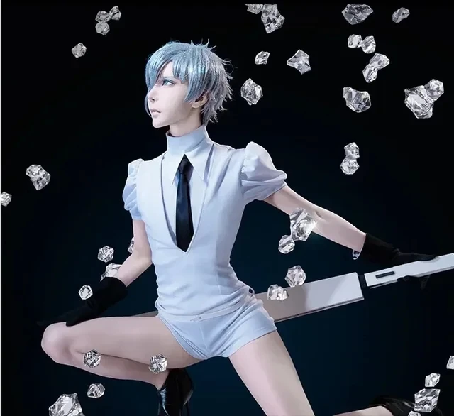 Anime Houseki no Kuni Costume Cosplay Diamond Antarcticite body Land of the lustre tute abiti di alta qualità