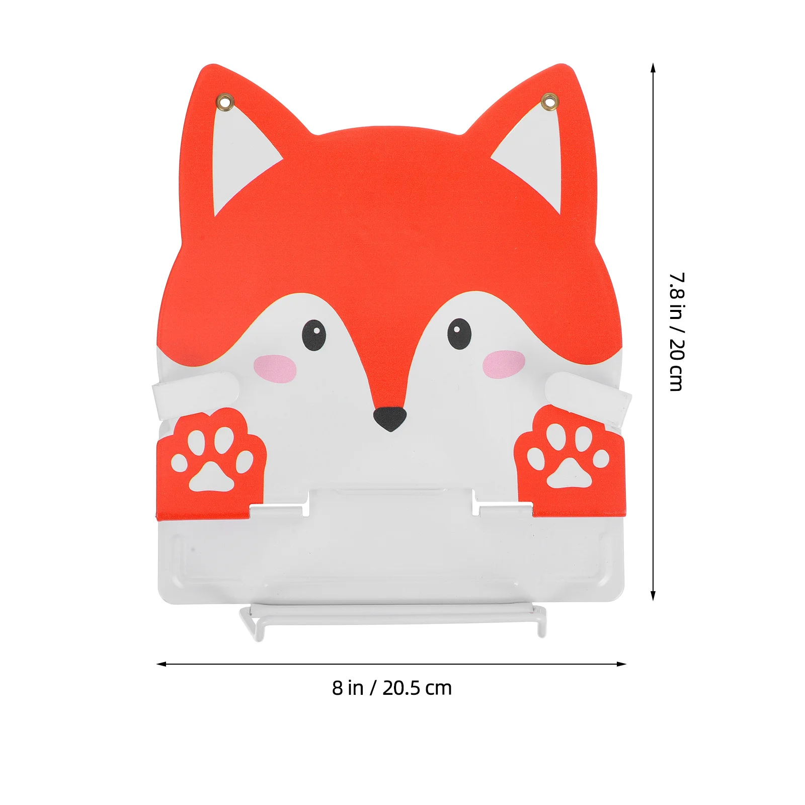 حامل قراءة على شكل ثعلب رف كتب سطح المكتب لحامل الكتب المحمول للاستخدام المنزلي والمدرسة والسفر