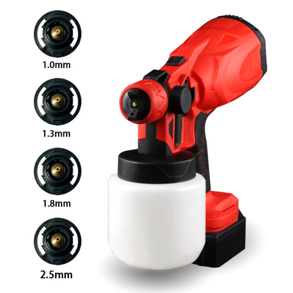 1000ML Electric Spray Gun Cordless Paint Sprayer Auto Furniture Steel Coating Airbrush Compatible For Makita 21V Battery