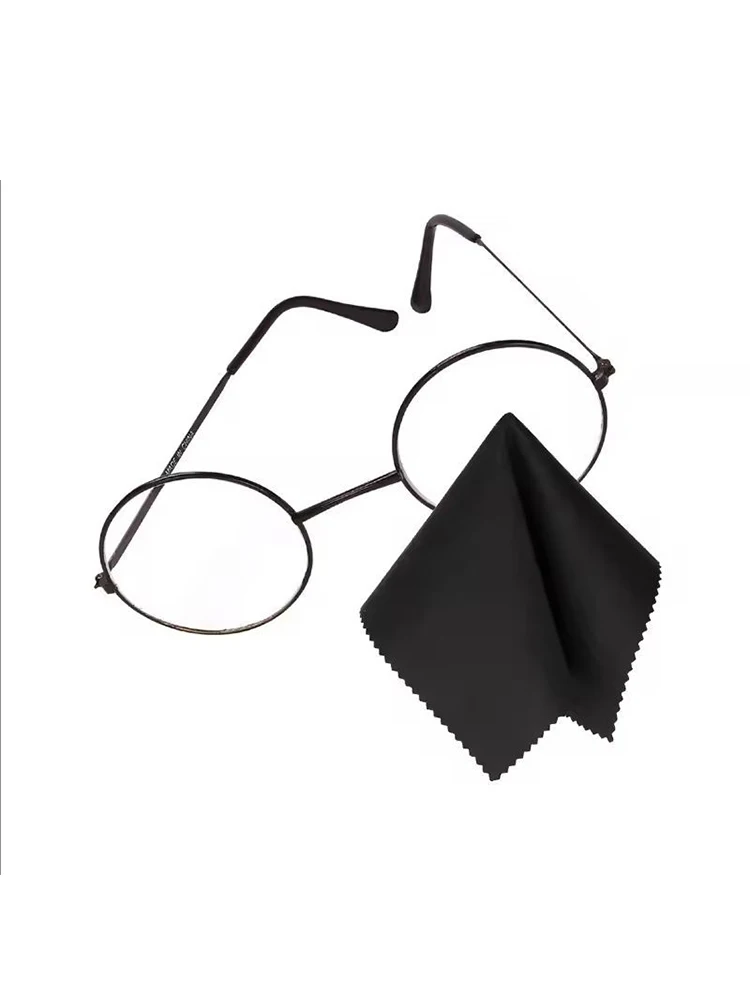 10Pc Ultra-fine Fiber Eyeglass Cloth Sunglasses Lens Cleaning Cloth Double-sided Velvet Instrument Cleaning Cloth Eyeglass Cloth