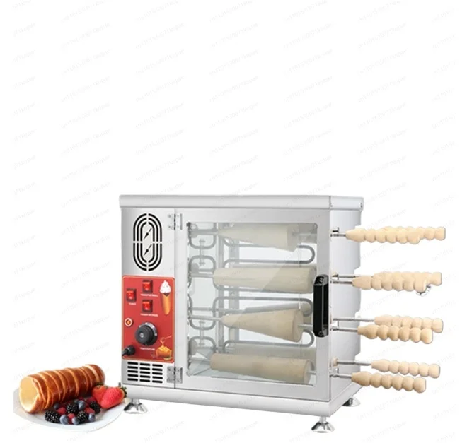

Vertical Electric Roll with 16 Operating Sticks Cone Kurtos Kalacs Machine Commerical Electric Chimney Cake Machine