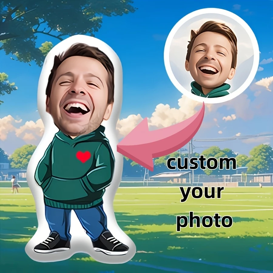 Customizable Humorous And Casual Throw Pillows Featuring Personalized Photos And Body Designs, Perfect for Close Friends And Sib