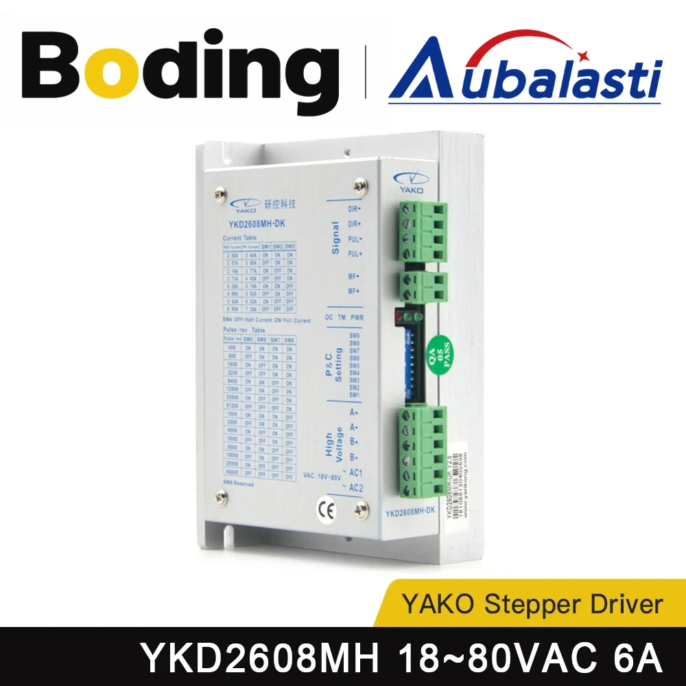 

Aubalasti YAKO Stepper Motor Driver YKD2608MH DC24-80V 6A