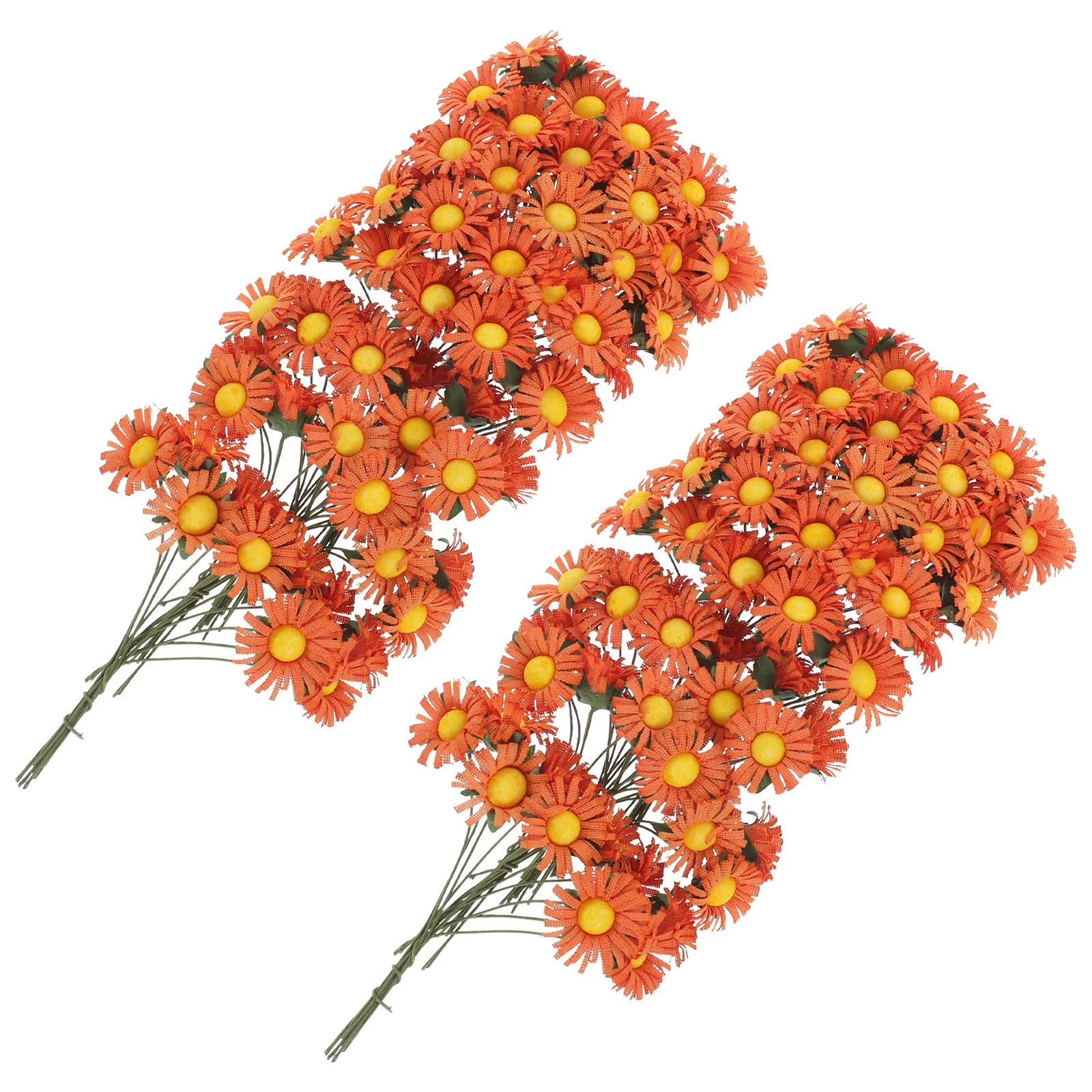 

100pcs Artificial Daisy Flowers Fake Faux Weather-Resistant Flower Stems Decor Wedding Crafts Festival Party Decor Diy Office