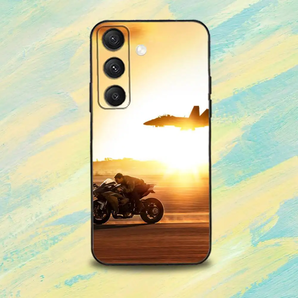 Etui na telefon T-Top G-Gun Maverick-ES do Samsunga S25, S24, S10, S22, S21, S20, S23, Ultra, Plus, Lite, FE, miękki silikonowy czarny pokrowiec