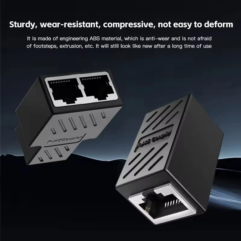 

RJ45 Coupler Cat6 Cat5e Ethernet Cable Extender Adapter 1000Mbps LAN Connector In Line Coupler Female To Female