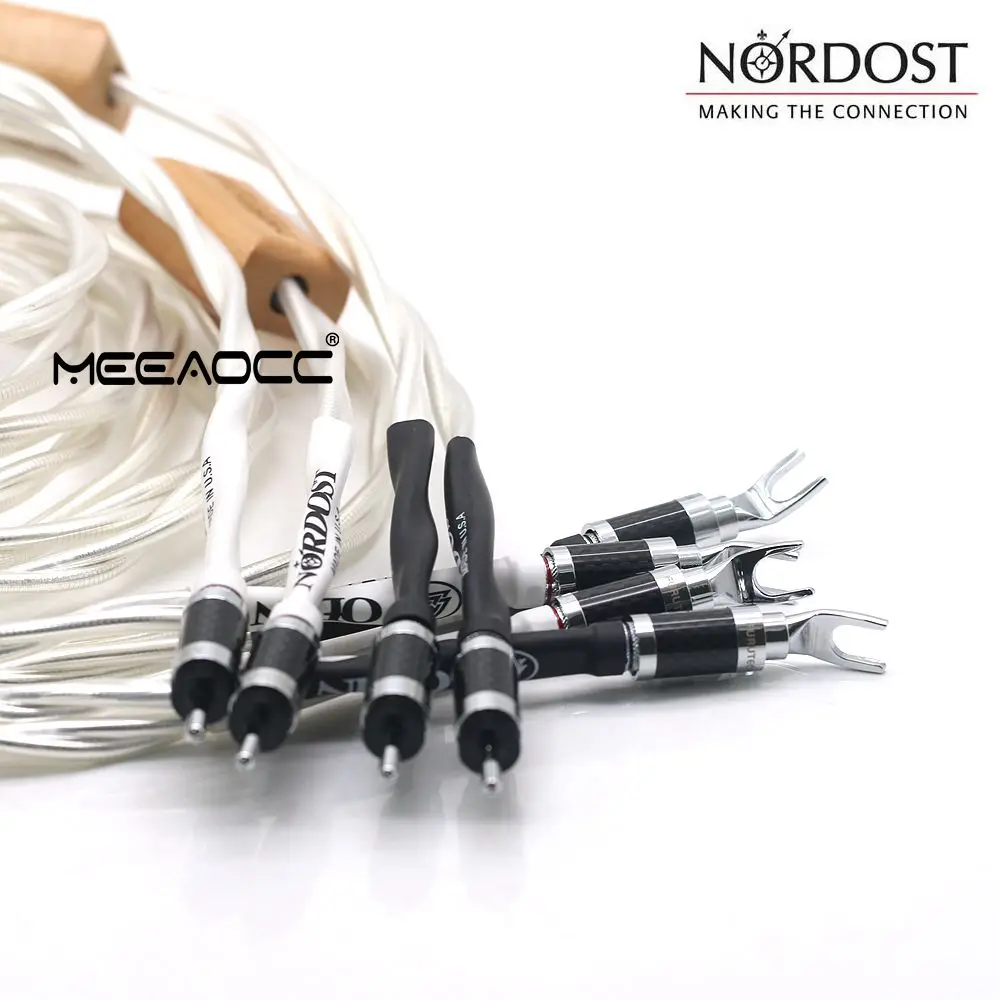 Nordost ODIN2 Flagship Speaker Cable 7N Sterling Silver Power Amplifier Speaker Interconnection Upgrade Cable Independent 4PCS