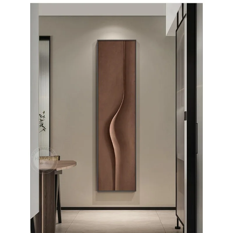 Wabi Sabi Minimalist Abstract Luxury Canvas Wood Wall Art Decor Entryway Hallway Living Room Novelty New Indoor Vertical Long