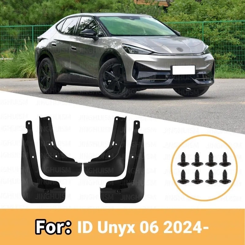 Fender Mud Flaps For VW Volkswagen ID Unyx 06 2024-2026, Car Accessories Block Mud Sand Protect Vehicle Paint Sport Look Upgrade