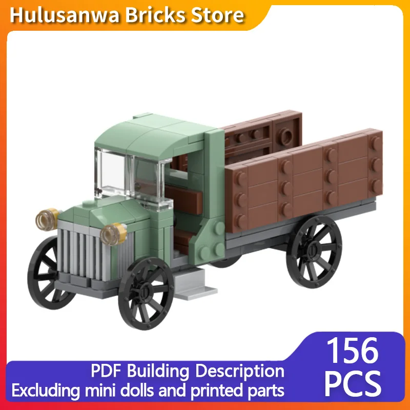 

City Car Model MOC Building Bricks Popular Movie Retro Truck Modular Technology Children Holiday Gifts Assemble Toys Suit