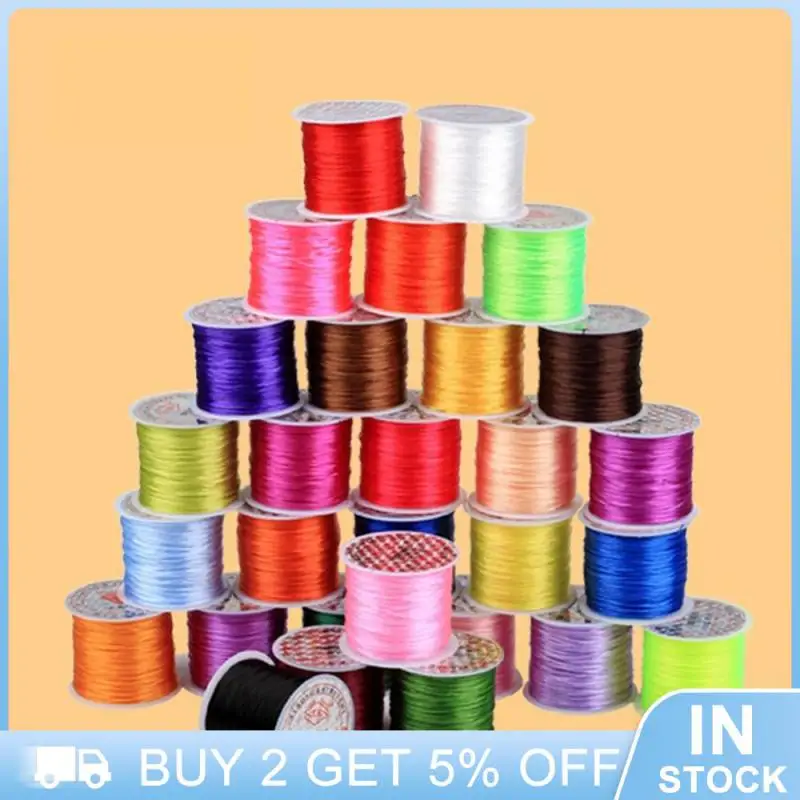 

Elegant Appearance Elastic Thread Beaded Jewelry Handmade Not Easy To Break Elastic Line Color Jewelry And Accessories 0.5mm