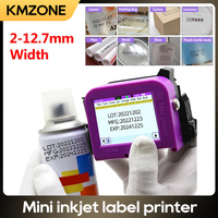 12.7mm 25 language Touch Screen QR Bar Batch Code Date Logo Expiry Label Portable Handheld InkJet Thermal Mini Printer