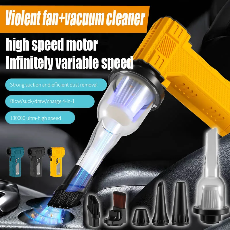 

Portable High-Power Violent Blower - Rechargeable Lithium Battery Fan for Outdoor Camping & Snow Blowing