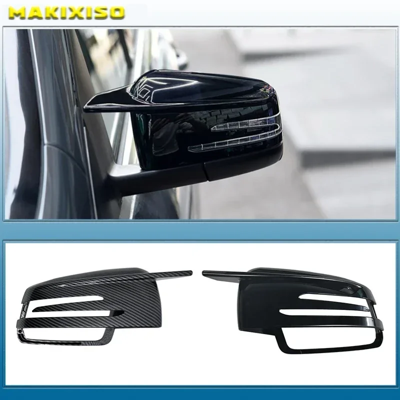 

Накладки на боковые зеркала для Mercedes-Benz W176 W246 W212 W204 C117 X156 X204 W221 C218 A B C E S CLA GLA GLK Class, черные, на замену