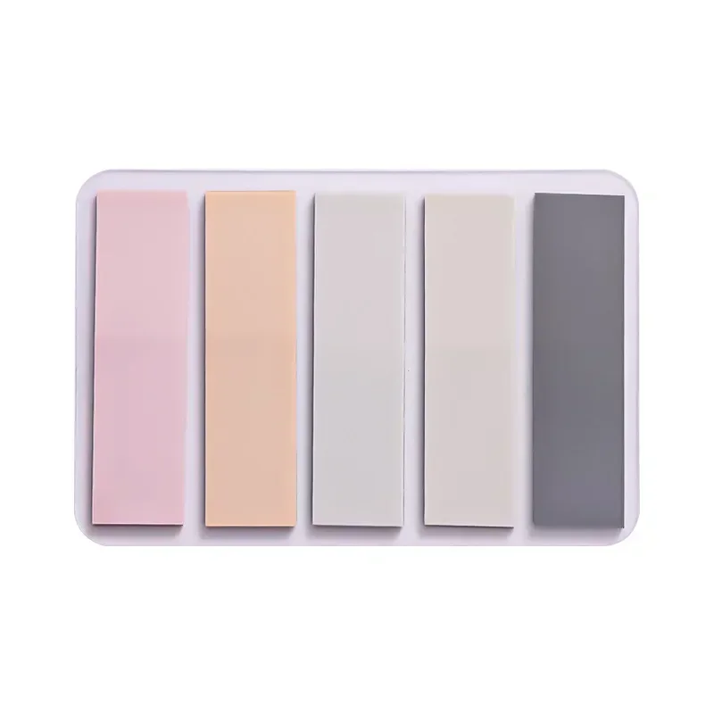 100Sheets/Set Sticky Note Self-adhesive Colorful PET Notepad Book Page Label Index Mark Stickers Bookmark Stationery Memo Pad