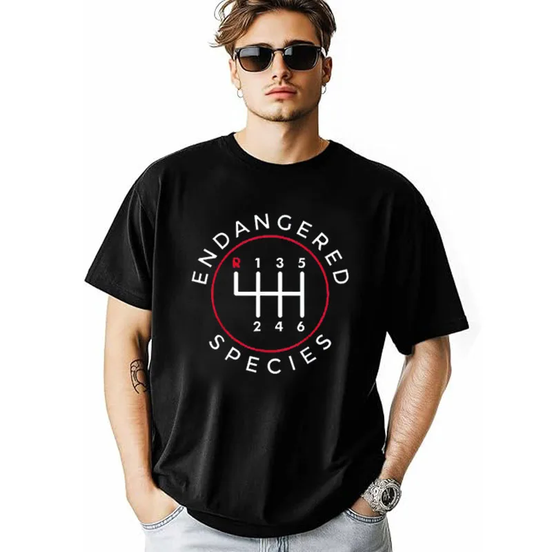 

Endangered Species Manual Gearbox Stick Shift 6 Speed T-Shirt Car Racing Racer Y2k Design Graphic Outfit Boosted, Turbo Tee Tops