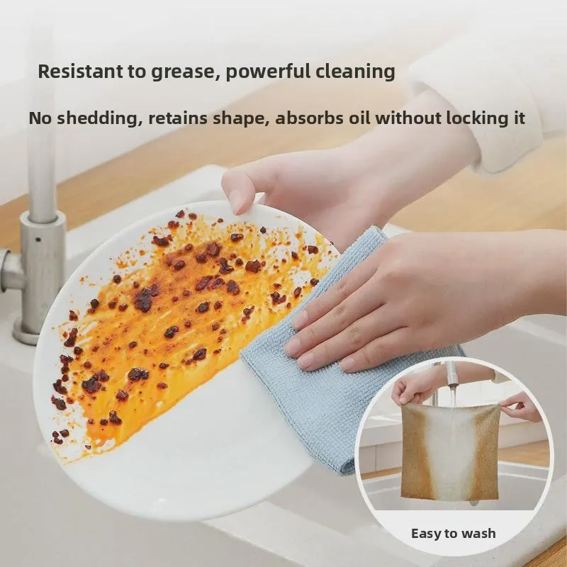 Kitchen Use Disposable Cleaning Cloth Easy to Draw Non-Falling Hair Easy to Clean Oil Resistant Lazy Person's Wiping Cloth