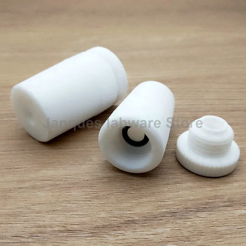 1pc Lab 14/19/24/29/34/40/45/50# PTFE stir plug Fit for strring rod Flask PTFE Solid Stopper matching stirrer