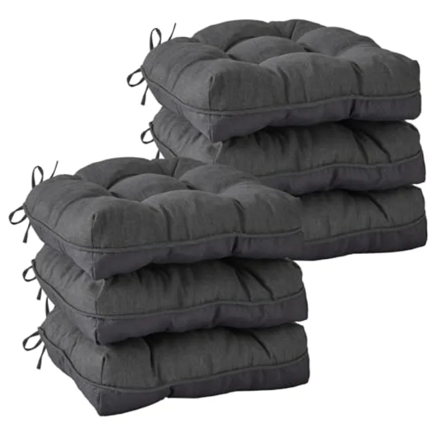 

Подушки для стульев: для обеденных и кухонных стульев, для использования в помещении, с завязками, стеганые, из пеноматериала, нескользящие