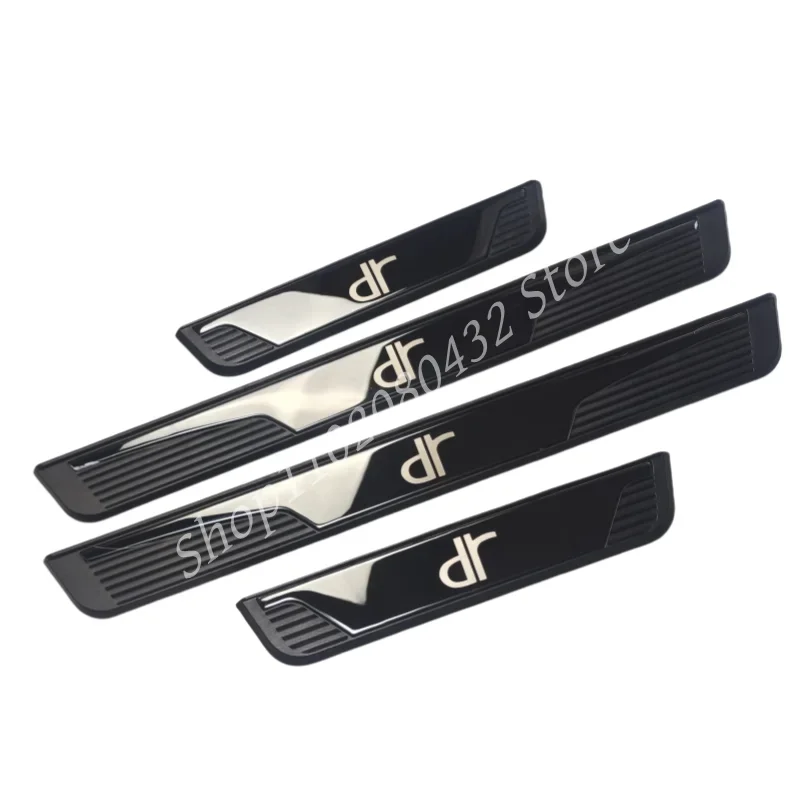 Fit Chery dr 4.0 dr 5.0 dr 6.0 Door Sill Scuff Plate Welcome Pedal Stainless Steel Pad Guard Car Styling Accessories