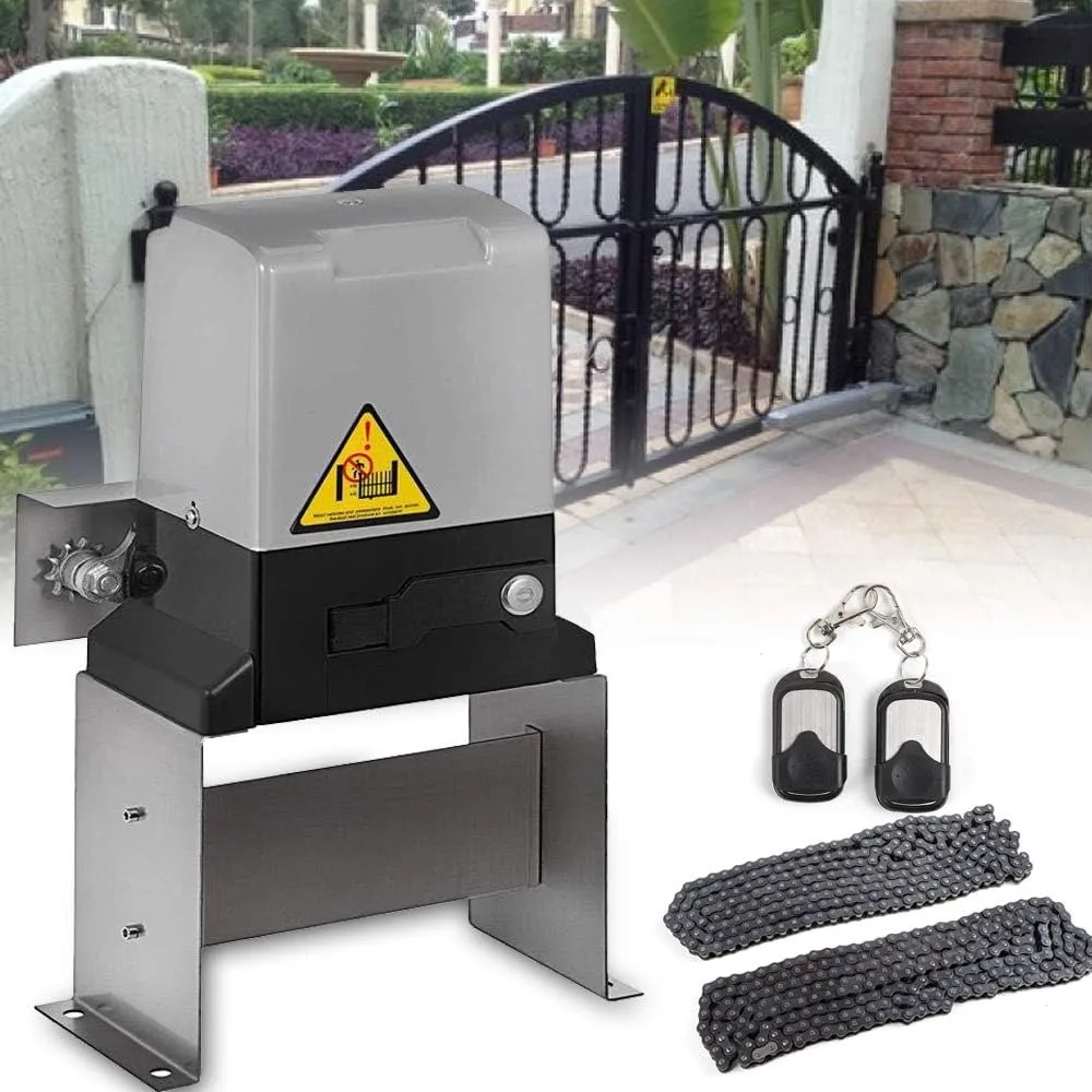 Sliding Gate Opener Kit 600kg Electric Chain Gate Opener Automatic Gate Drive for Garden Home Security Tools