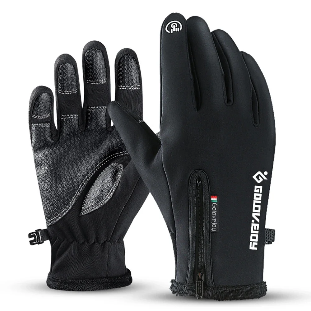 Motorcycle Gloves Moto Gloves Winter Thermal Fleece Lined Winter Waterproof Touch Screen Non-slip Motorbike Riding Gloves