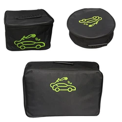 Car Charging Cable Storage Bag Waterproof Jumper Cable Bag Cable Bag Tools Storage Bag EV Cables Cords And Hoses Organizer Case