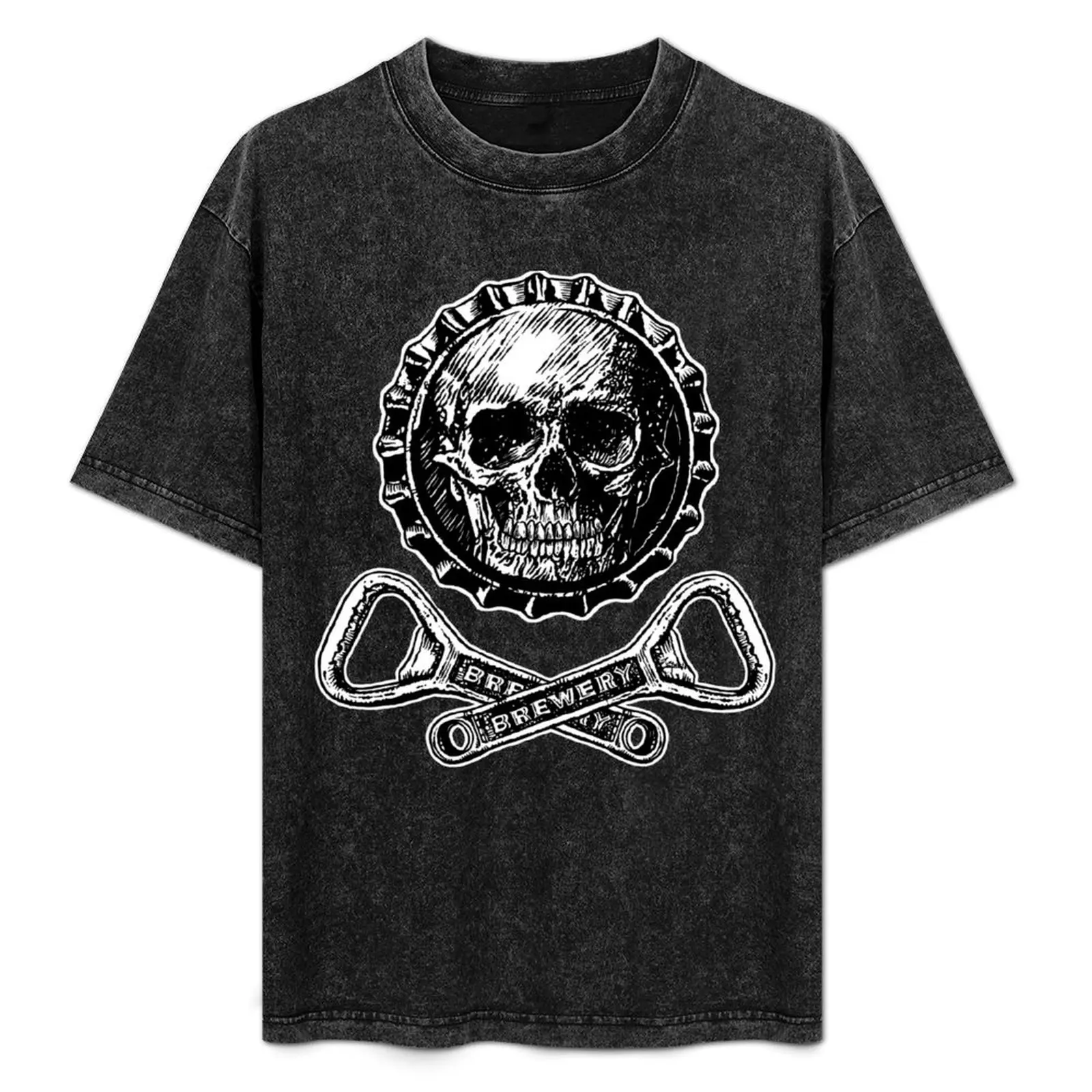 Bottle Cap Jolly Roger T-Shirt sublime plus size tops custom shirt oversized mens shirts graphic tee