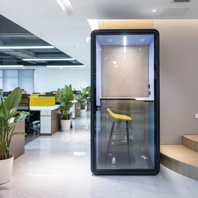 Optional Color Telephone Booth Soundproof Open Space Private Silent Pods