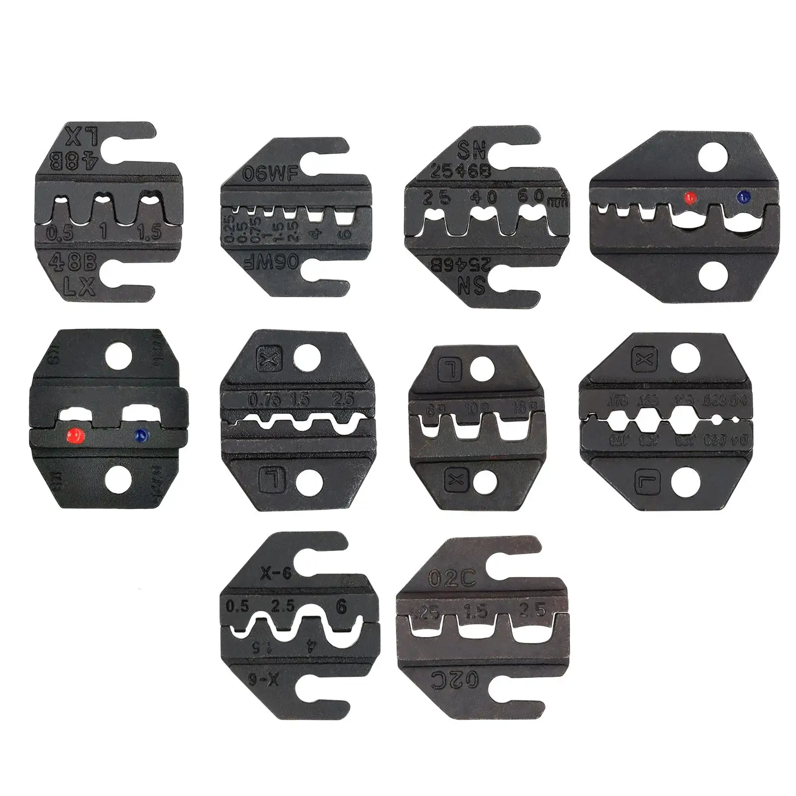 Crimping Dies Crimping Tools for Insulated Terminals Heat Shrink Connectors Open Barrel Terminals