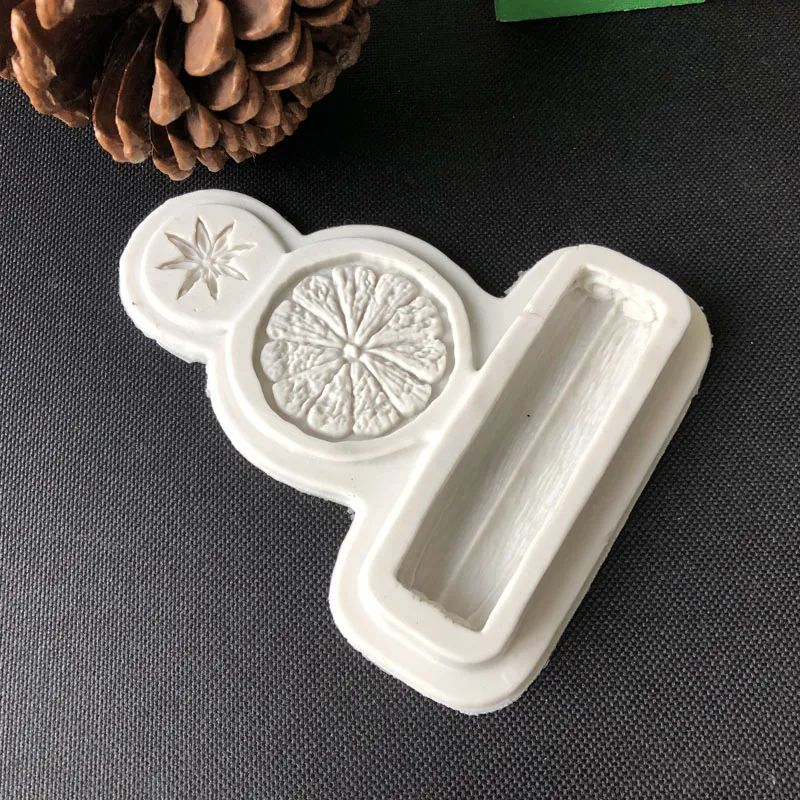 1Pcs 3-different-Spices chocolate Party DIY fondant baking cooking cake decorating tools silicone mold