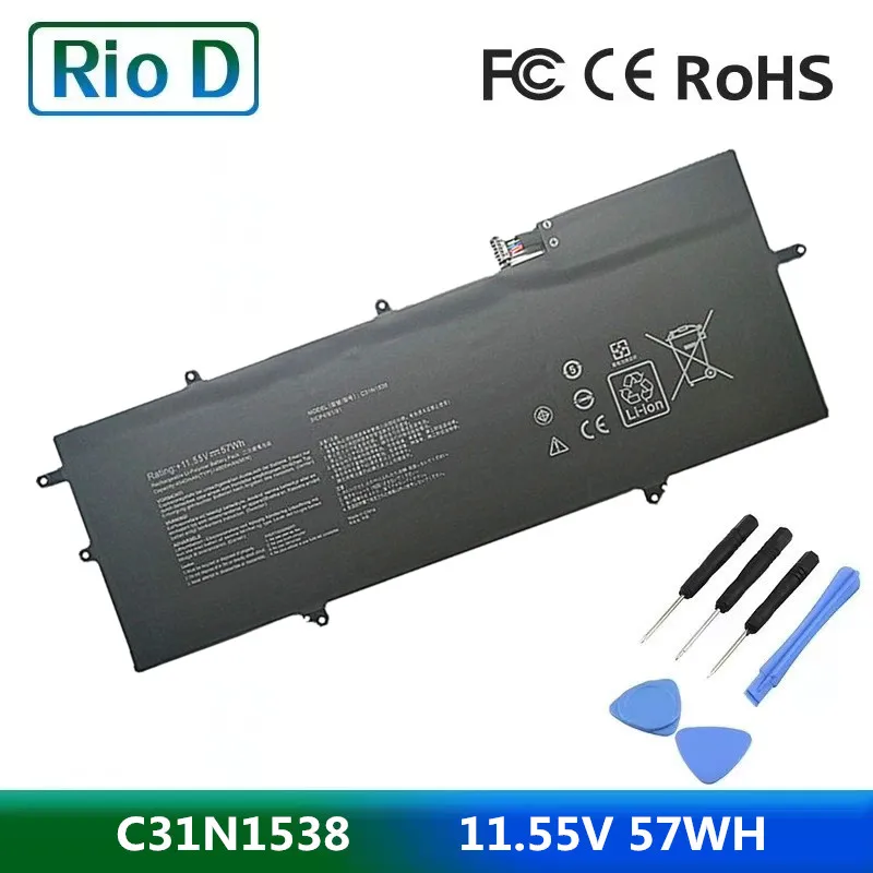 New C31N1538  11.55V 57WH Laptop Battery for ASUS ZenBook Flip Q324UA UX360UA UX360UA-C4010T UX360UA-1C Q324UAK C31Pq9H